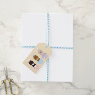Étiquettes-cadeau Joyeux Chiens Goldendoodle de Pâques