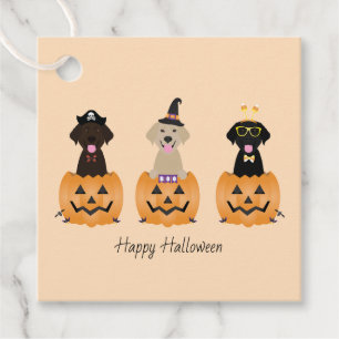 Étiquettes Cadeau Joyeux Citrouille de chiens de trieuse d'Halloween