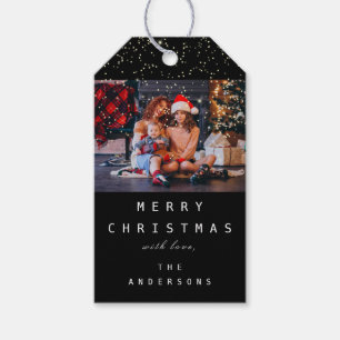 Étiquettes-cadeau Joyeux de nommer Noël Arbre de Noël de vacances 