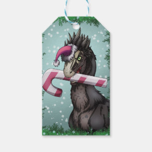 Étiquettes-cadeau Joyeux dinosaure de Noël