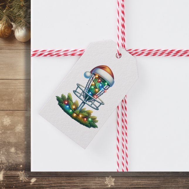 Étiquettes-cadeau Joyeux Disque-mas de Noël (Créateur téléchargé)