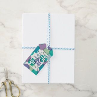 Étiquettes-cadeau Joyeux et brillant plaisir coloré Confetti Dots va