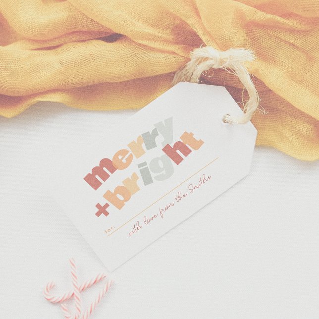 Étiquettes-cadeau Joyeux et Joyeux Noël de famille (Créateur téléchargé)