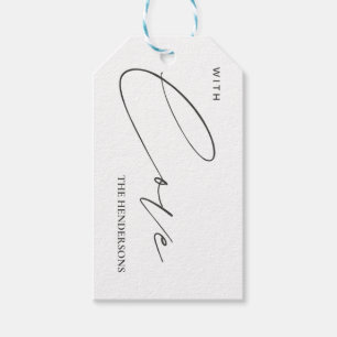 Étiquettes-cadeau joyeux et lumineux, noël moderne, rouge vif, rouge