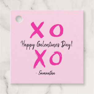 Étiquettes Cadeau Joyeux Galentine's Day Custom xoxo valentine's