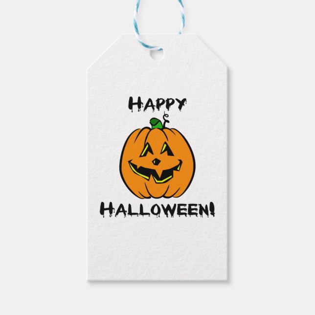 Étiquettes-cadeau Joyeux Halloween ! (Devant)
