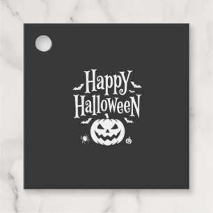 Étiquettes Cadeau Joyeux Halloween Citrouille Chauve-Souris Araignée