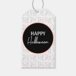 Étiquettes-cadeau Joyeux Halloween Fantôme Bonbons Lettre Main Dessi