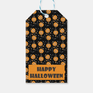 Étiquettes-cadeau Joyeux Halloween Jack-o'-lantern Trick Ou Treat