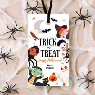 Étiquettes-cadeau Joyeux Halloween Trick ou Treat Kids Fantôme Anniv