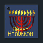 Étiquettes Cadeau Joyeux Hanoukka Menorah Red<br><div class="desc">Joyeux Hanoukka Menorah Red</div>