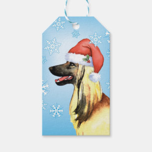 Étiquettes-cadeau Joyeux Howlidays Afghan Hound