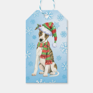 Étiquettes-cadeau Joyeux Howlidays Whippet