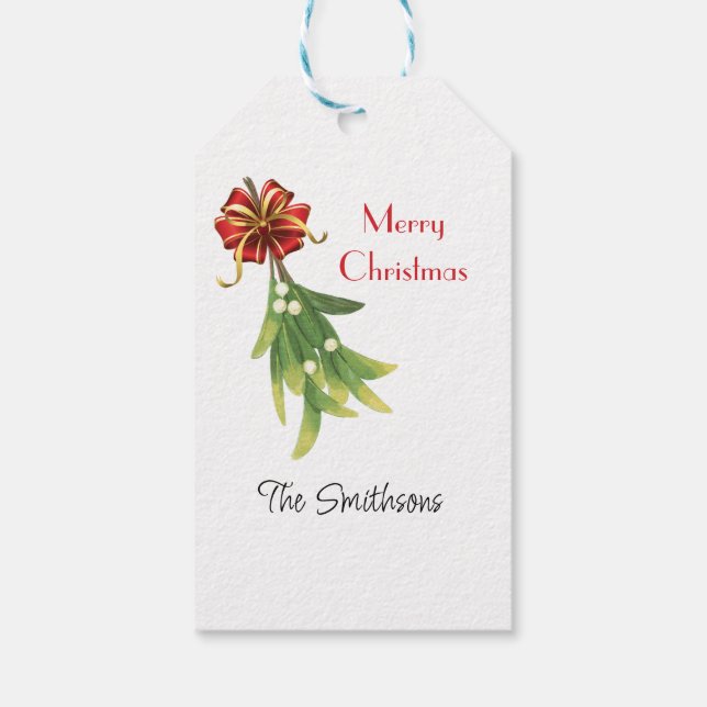 Étiquettes-cadeau Joyeux marqueur de Noël avec message/nom modifiabl (Dos)