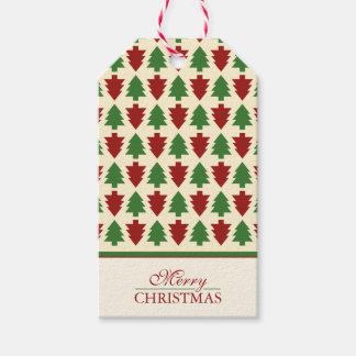 Étiquettes-cadeau Joyeux Motif d'arbre de Noël