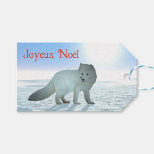 Étiquettes-cadeau Joyeux Noё l - Renard arctique