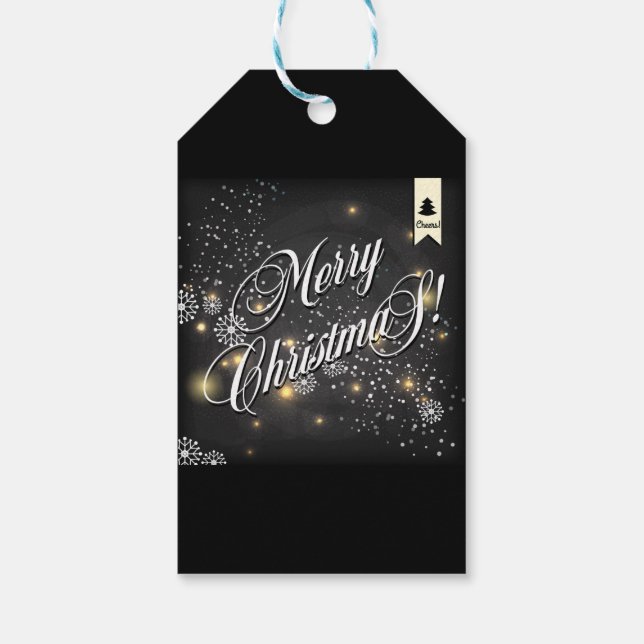 Étiquettes-cadeau Joyeux Noël (Dos)