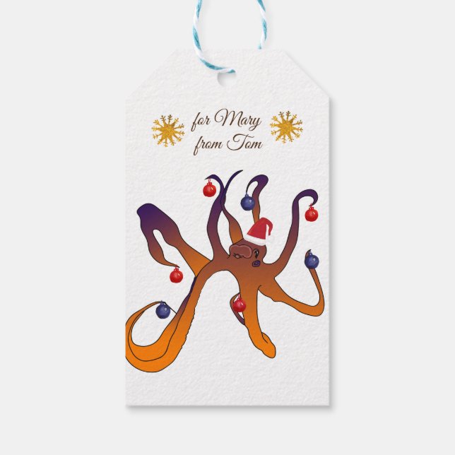 Étiquettes-cadeau Joyeux Noël (Dos)