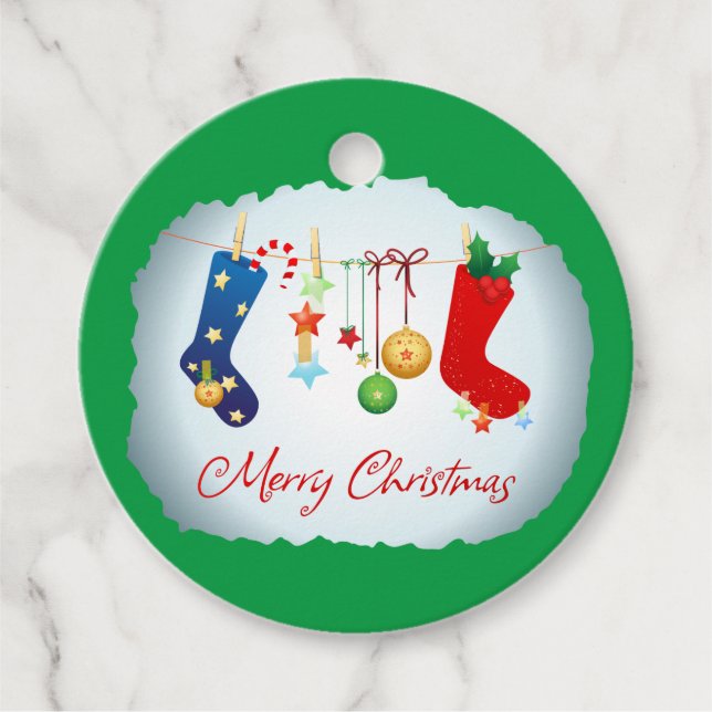 Étiquettes Cadeau Joyeux Noël (Devant)