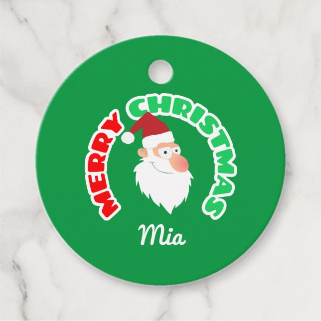 Étiquettes Cadeau Joyeux Noël (Devant)