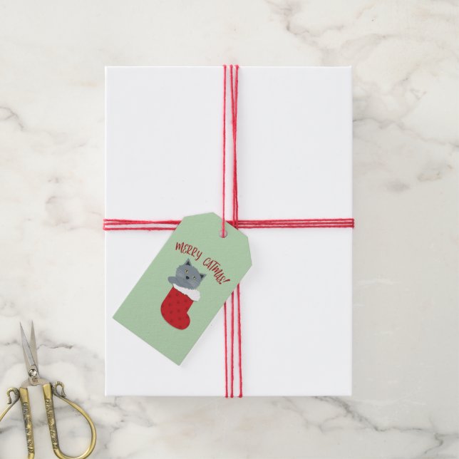 Étiquettes-cadeau Joyeux Noël (Avec de la ficelle)