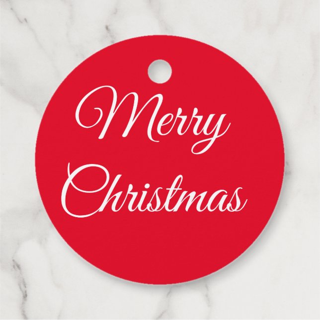 Étiquettes Cadeau Joyeux Noël (Dos)