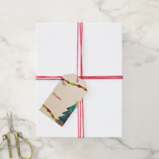 Étiquettes-cadeau Joyeux Noël aquarelle