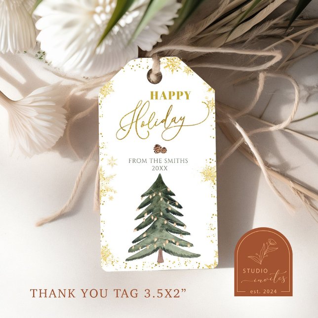 Étiquettes Cadeau Joyeux Noël Arbre de Noël (Créateur téléchargé)