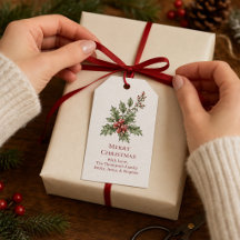 Joyeux Noël Baies Rouges et Vertes Fêtes