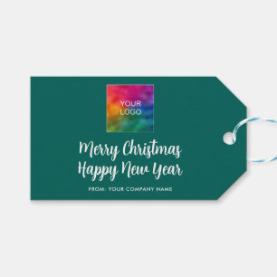 Étiquettes-cadeau Joyeux Noël Bonne année Logo promotionnel