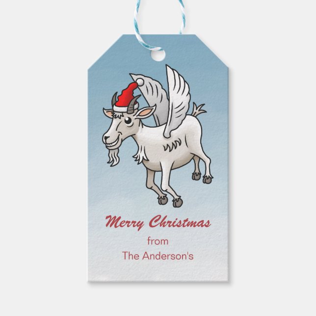 Étiquettes-cadeau Joyeux Noël de The Goat (Devant)