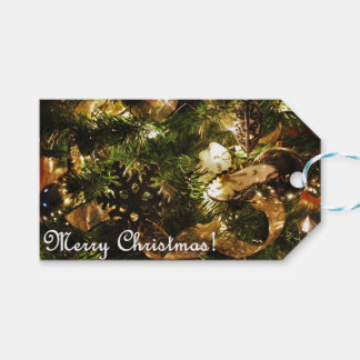 Étiquettes-cadeau Joyeux Noël d'or