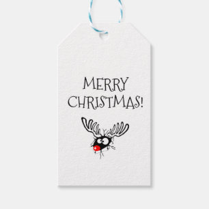 Étiquettes-cadeau Joyeux Noël, Drôle, Étrange, Balise cadeau