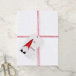 Étiquettes-cadeau Joyeux Noël Gnome