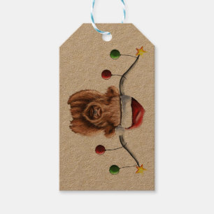 Étiquettes-cadeau Joyeux Noël Hielan Coo