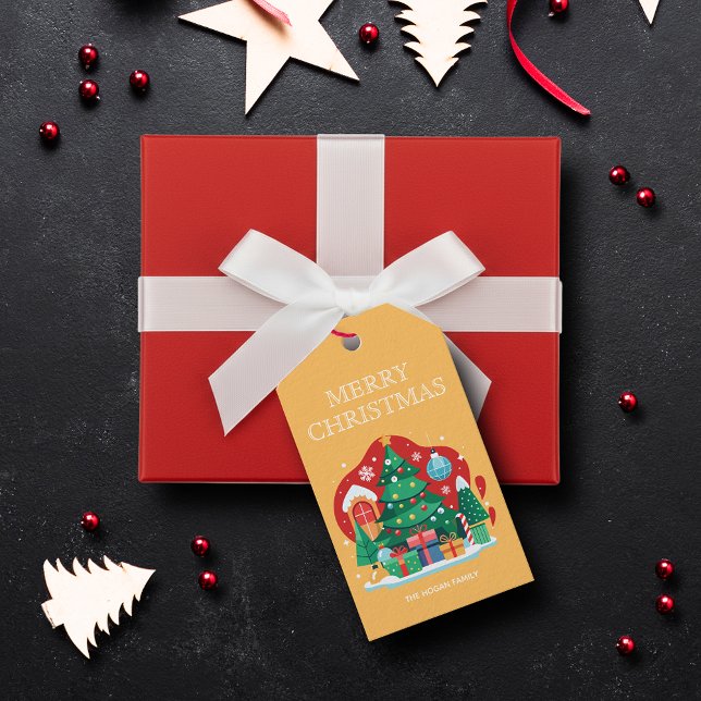 Étiquettes-cadeau Joyeux Noël mignon (Cute Merry Christmas Gift Tags)