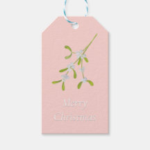 Joyeux Noël Mistletoe Stripes Rose Vert