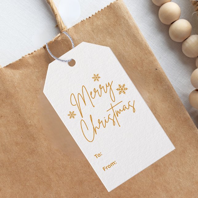 Étiquettes-cadeau Joyeux Noël Or  (Créateur téléchargé)