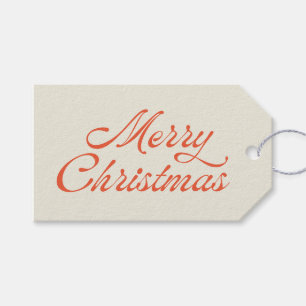 Étiquettes-cadeau Joyeux Noël Retro Vintage vacances à