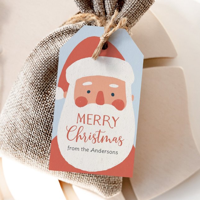 Étiquettes-cadeau Joyeux Noël Santa Fêtes (Créateur téléchargé)