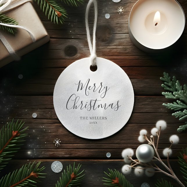 Étiquettes Cadeau Joyeux Noël Simple Minimaliste (Créateur téléchargé)