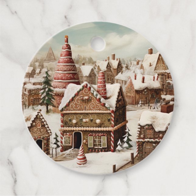 Étiquettes Cadeau Joyeux Noël vintage (Devant)