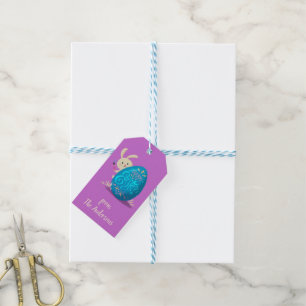 Étiquettes-cadeau Joyeux Oeuf De Peinture De Pâques Sur Mesure