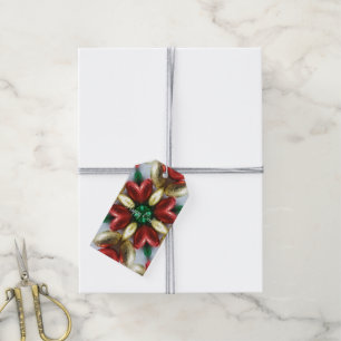 Étiquettes-cadeau Joyeux Oeufs de chocolat de Pâques Fleur de Kaleid