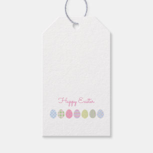 Étiquettes-cadeau Joyeux Pastel de Pâques Oeufs Motifs de printemps