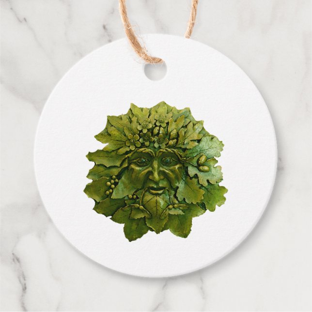 Étiquettes Cadeau Joyeux Rencontre Pagan Oak King (Devant)