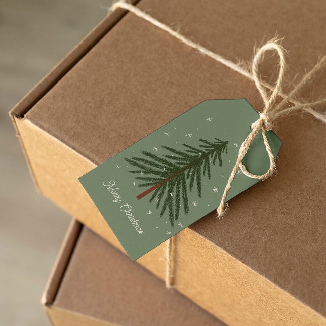Étiquettes-cadeau Joyeux sapin de Noël (Créateur téléchargé)