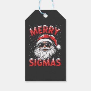 Étiquettes-cadeau Joyeux Sigmas Funny Gen Alpha collège Noël