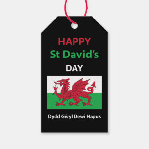 Étiquettes-cadeau Joyeux St David's Day Dydd Gala Gallois Dewi Hapus