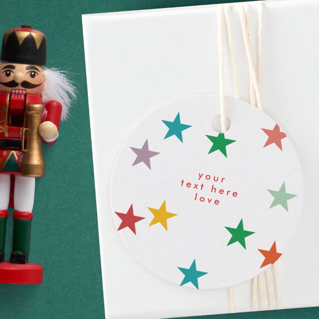 ÉTIQUETTES CADEAU JOYRY LOVE JOY | NOËL COLORÉ (Créateur téléchargé)